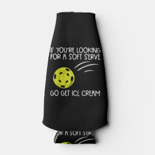 Pickleball Soft Serve Get Ice Cream Pickle Ball Me Bottle Cooler
