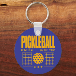 Pickleball Spirit - Leave It All On The Court Keychain