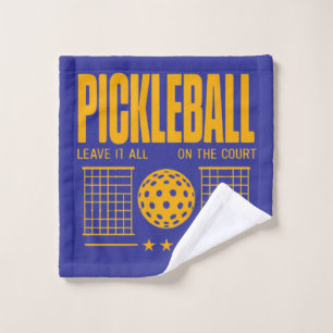 Pickleball Spirit - Leave It All On The Court Wash Cloth