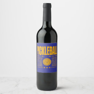 Pickleball Spirit - Leave It All On The Court Wine Label