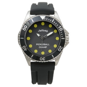Pickleball sport montre cadeau avec nom personnali