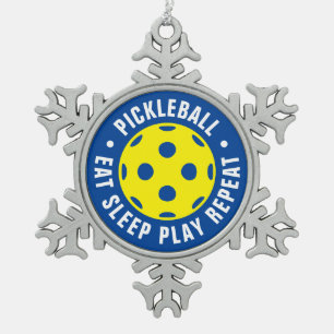 Pickleball sports Christmas tree ornament gift