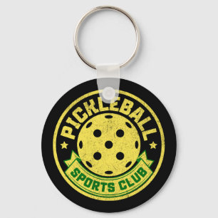 Pickleball Sports Club Pickleball Saying Keychain