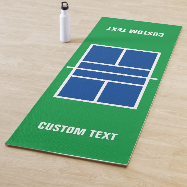 Pickleball sports court personalized yoga mat (In Situ)