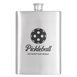 Pickleball sports steel drink flask