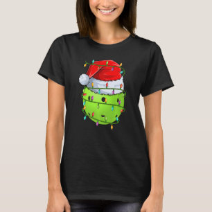 Pickleball Sports Xmas Lights Pickleball Christmas T-Shirt