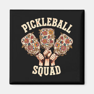 Pickleball squad funny pickleball team women girl  magnet