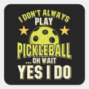 Pickleball Square Sticker