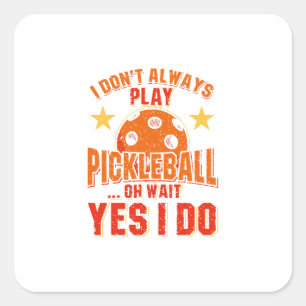 Pickleball square sticker