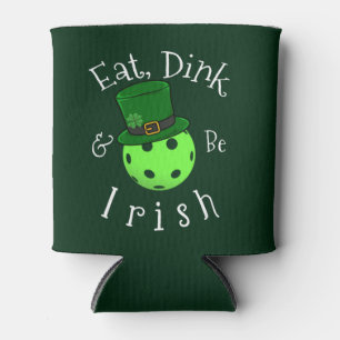 Pickleball St Patricks Day Can Cooler