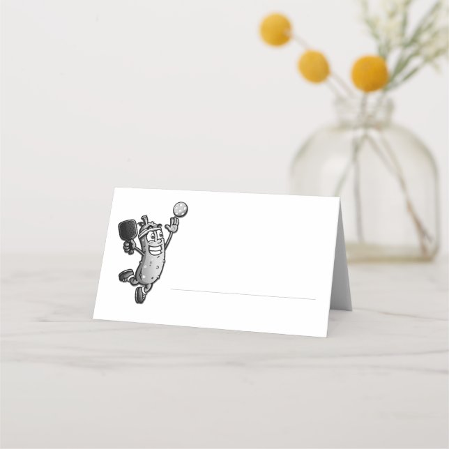 Pickleball Star Easy Add Line Place Card (Front)
