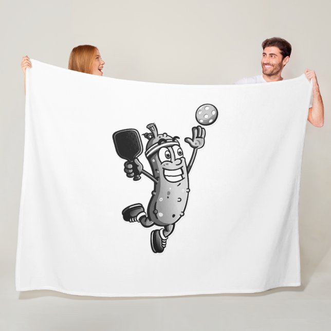 Pickleball Star Fleece Blanket (In Situ)
