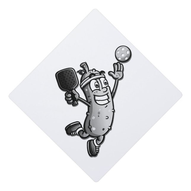 Pickleball Star Graduation Cap Topper (Front)