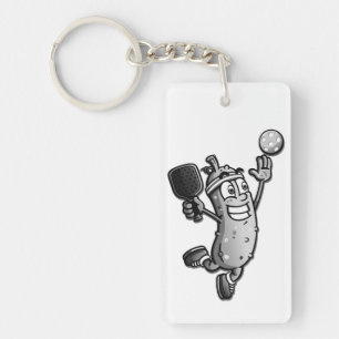 Pickleball Star Keychain