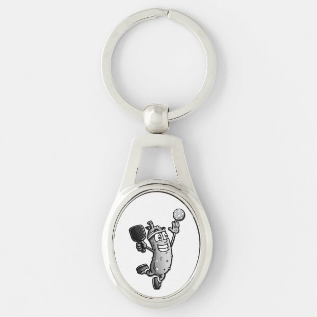 Pickleball Star Keychain (Front)