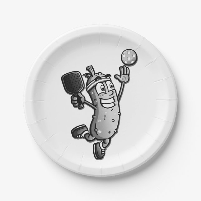 Pickleball Star Paper Plate (Front)