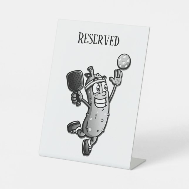 Pickleball Star Reserved Pedestal Sign (Front)