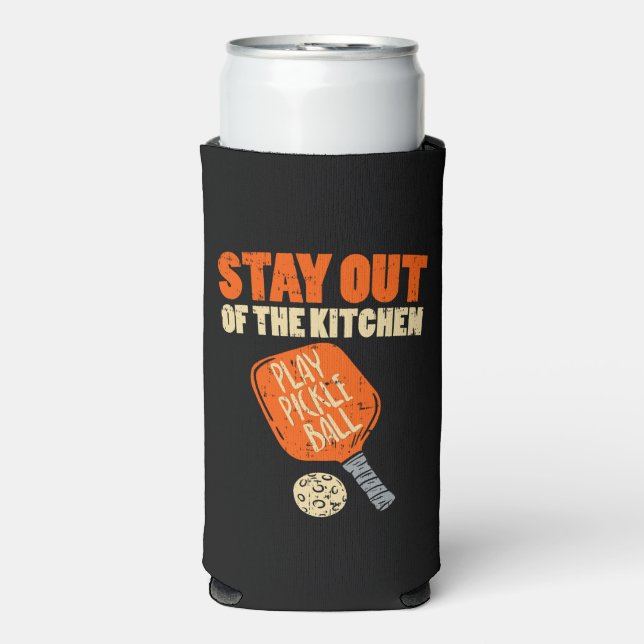 Pickleball - Stay Out Of The Kitchen Seltzer Can Cooler (Seltzer Front)