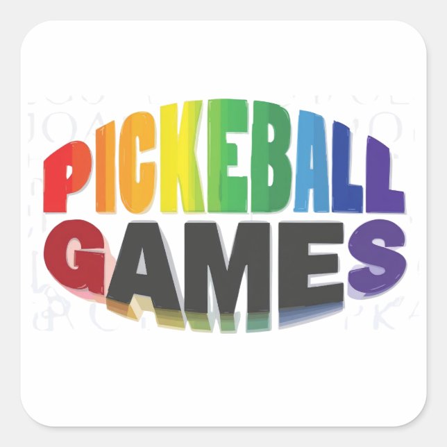 Pickleball  Sticker (Front)