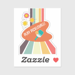 Pickleball sticker accessory 