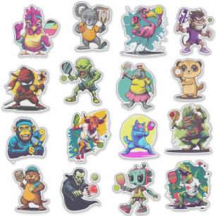 Pickleball Sticker sheet