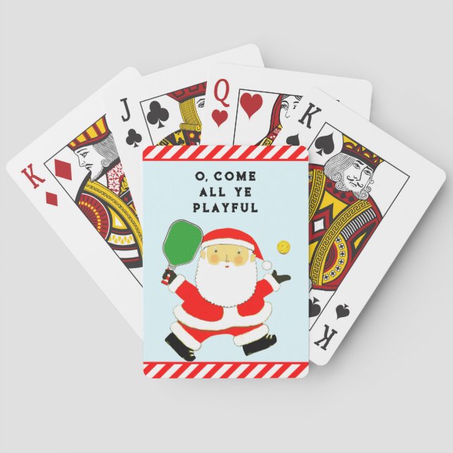 Pickleball Stocking Stuffers Playing Cards (Back)