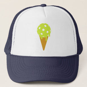 Pickleball Summer Ice Cream Cone Trucker Hat