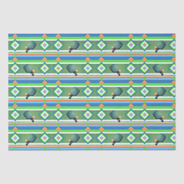 Pickleball Summer, Pickleball-Themed Party Tissue Paper (Front)