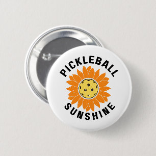 Pickleball sunshine 2 inch round button