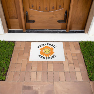 Pickleball sunshine doormat