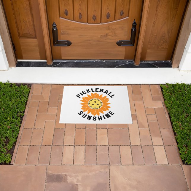 Pickleball sunshine doormat (Outdoor)