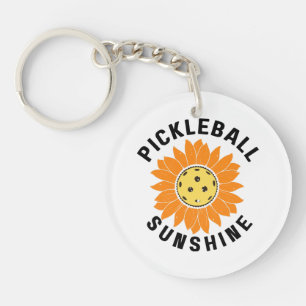 Pickleball sunshine keychain