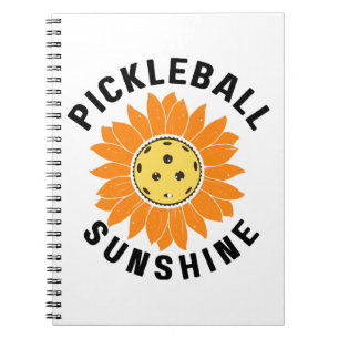 Pickleball sunshine notebook