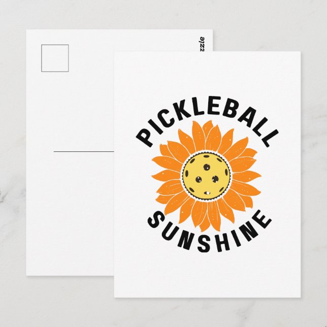 Pickleball sunshine postcard (Front/Back)