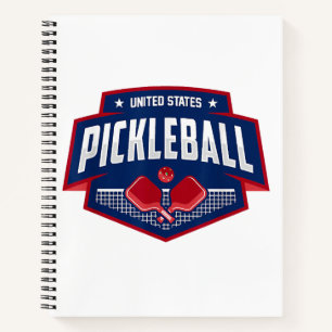 Pickleball Support the Team Pickleball Player USA  Notebook