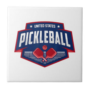 Pickleball Support the Team Pickleball Player USA Tile