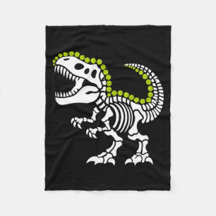 Pickleball t rex funny pickle ball dinosaur lover fleece blanket