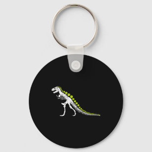 Pickleball t rex funny pickle ball dinosaur lover keychain