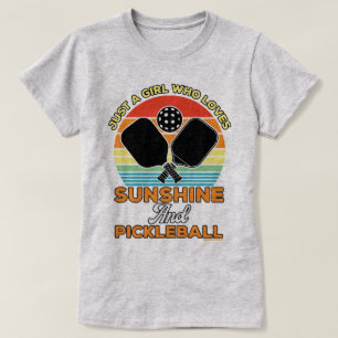 Pickleball T-Shirt for Women Sunshine & Pickleball