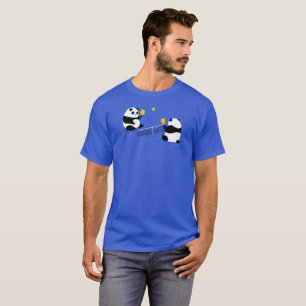 Pickleball T-shirt: "Pickleball Pandas" (Blue) T-Shirt
