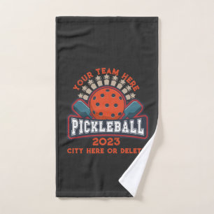 Pickleball team matching club tournament family hand towel