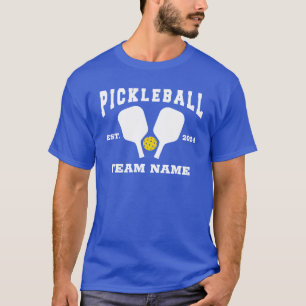 Pickleball Team paddle yellow custom team year T-Shirt