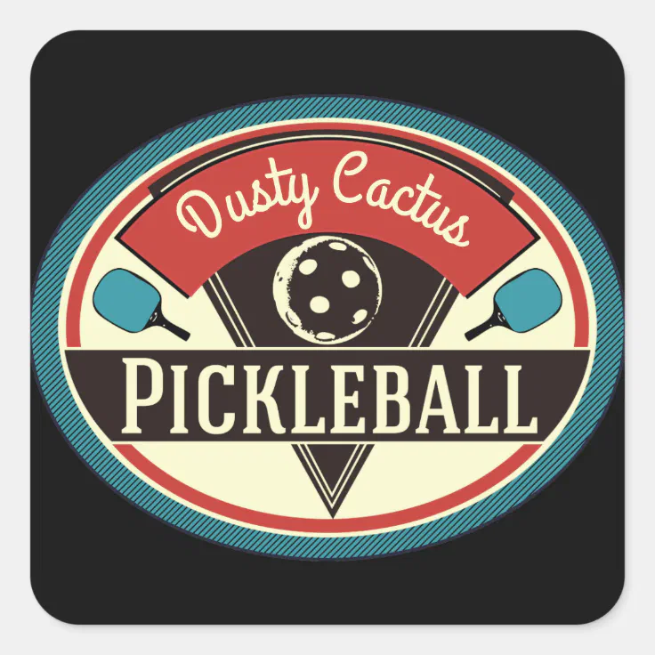 Pickleball Team Stickers Vintage Design Zazzle