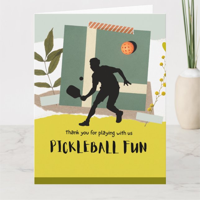 Pickleball  thank you card (Front)