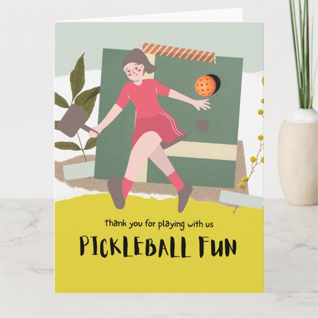 Pickleball  thank you card (Front)
