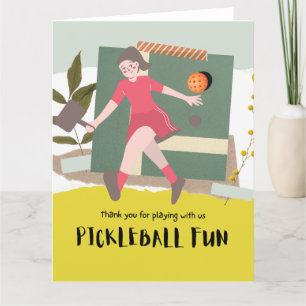 Pickleball  thank you card