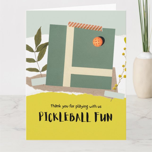 Pickleball  thank you card (Front)