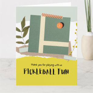 Pickleball  thank you card