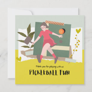 Pickleball  thank you card