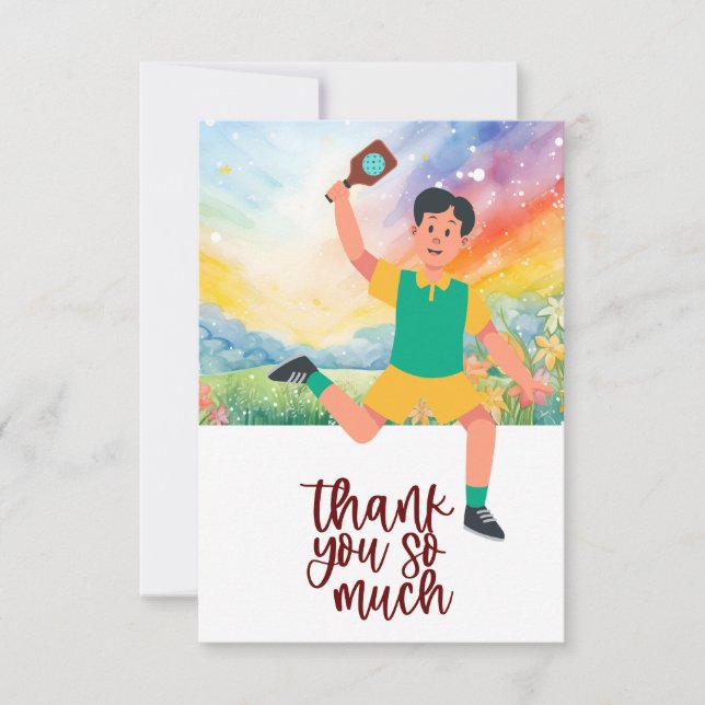 Pickleball  thank you card (Front)